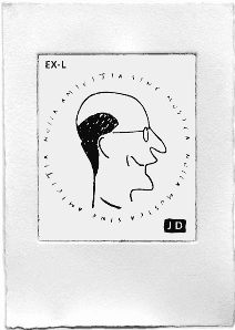 de ex-libris, een ontwerp van Pascale Vervenne